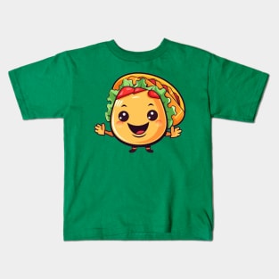 kawaii Taco  T-Shirt cute potatofood funny Kids T-Shirt